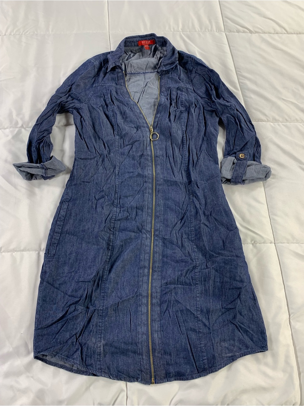Pre loved GUESS denim dress womens size S